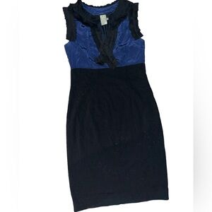 Taylor Blue & Black Dress Size 6